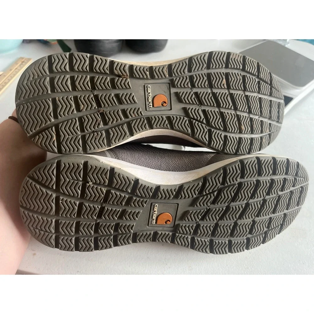 Carhartt Force Mens Grey Knit Lightweight Athletic Work Shoes Sneakers